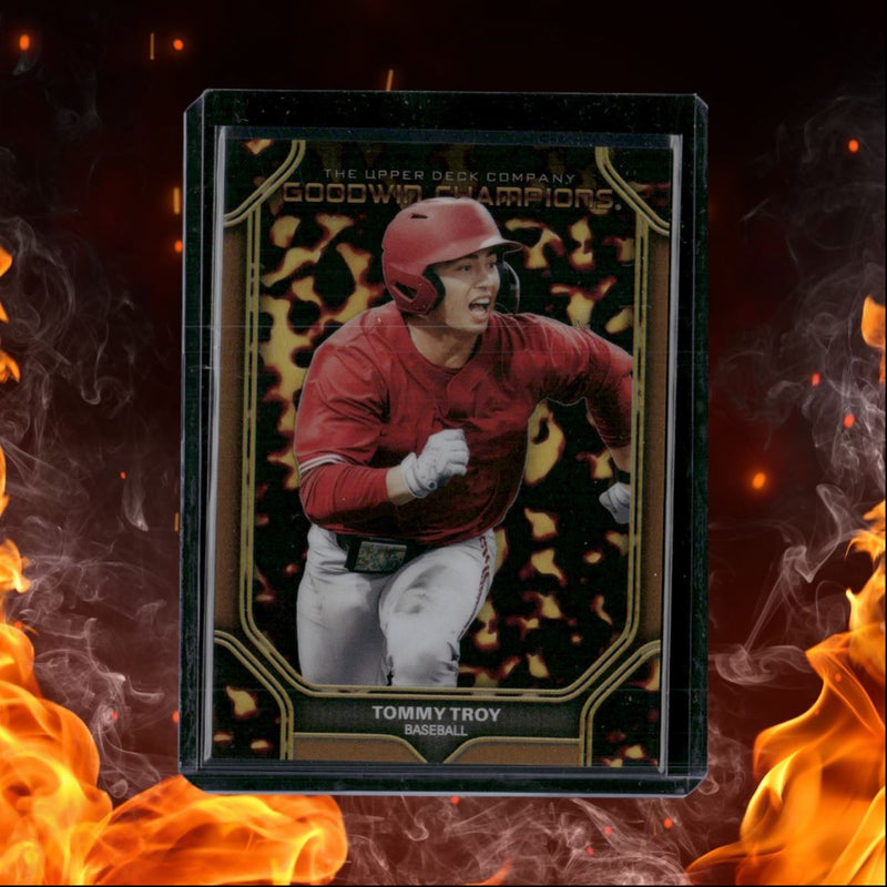 2024 Upper Deck Goodwin Champions Tommy Troy Portrait Tortoise Shell 093/149