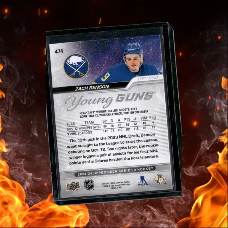 2023-24 Upper Deck Zach Benson Young Guns (C) Rookie