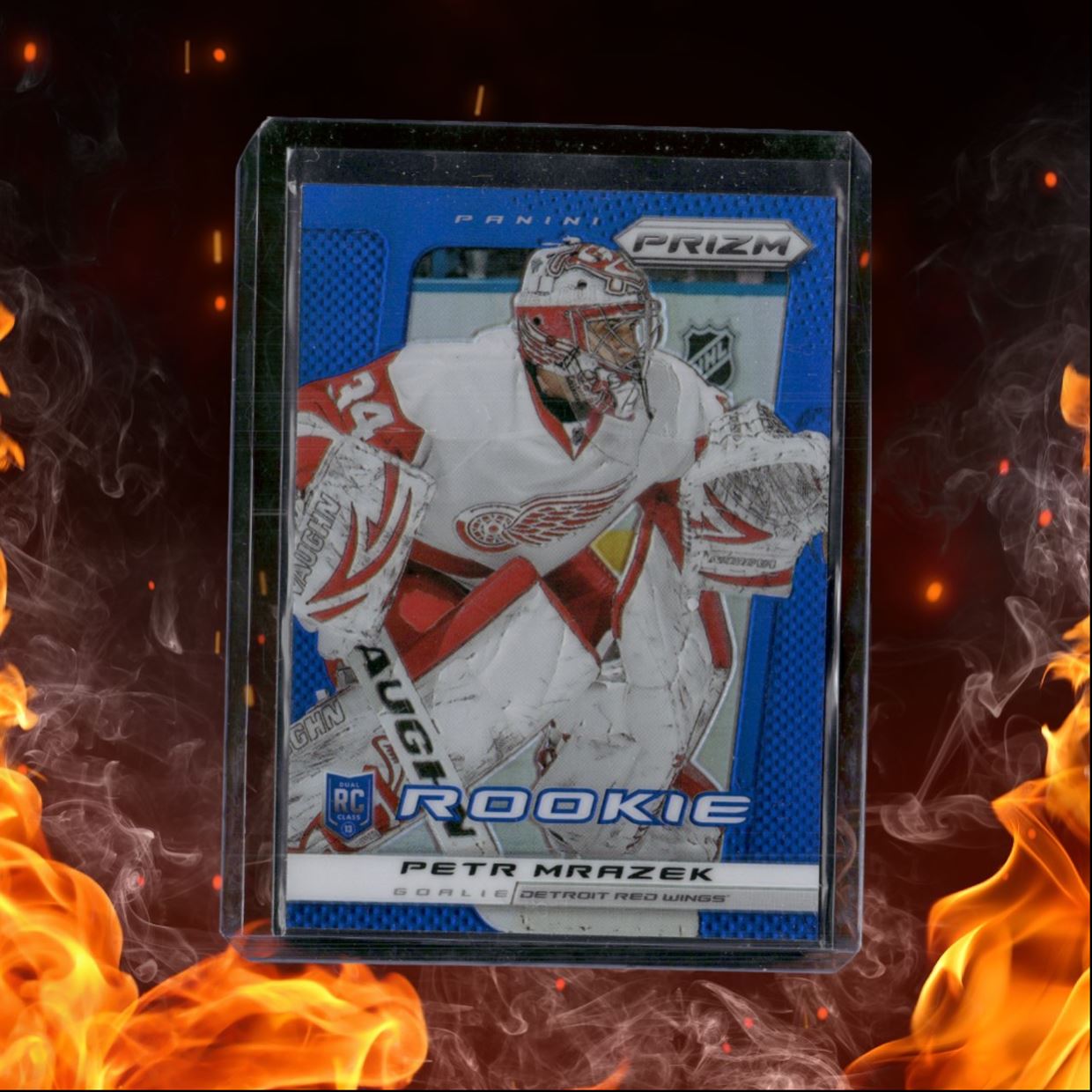 2013-14 Panini Prizm Petr Mrazek Blue Prizm Rookie #237