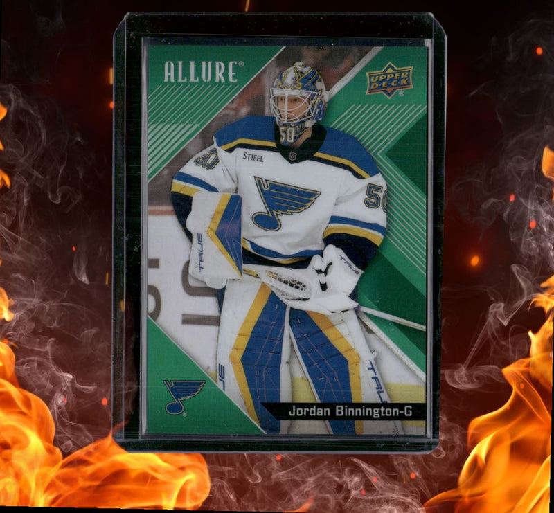 2024-25 Upper Deck Allure Jordan Binnington Green Rainbow 88/99
