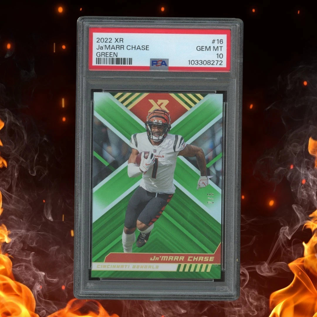 2022 Panini XR JAMARR CHASE Green /5 PSA 10 #16