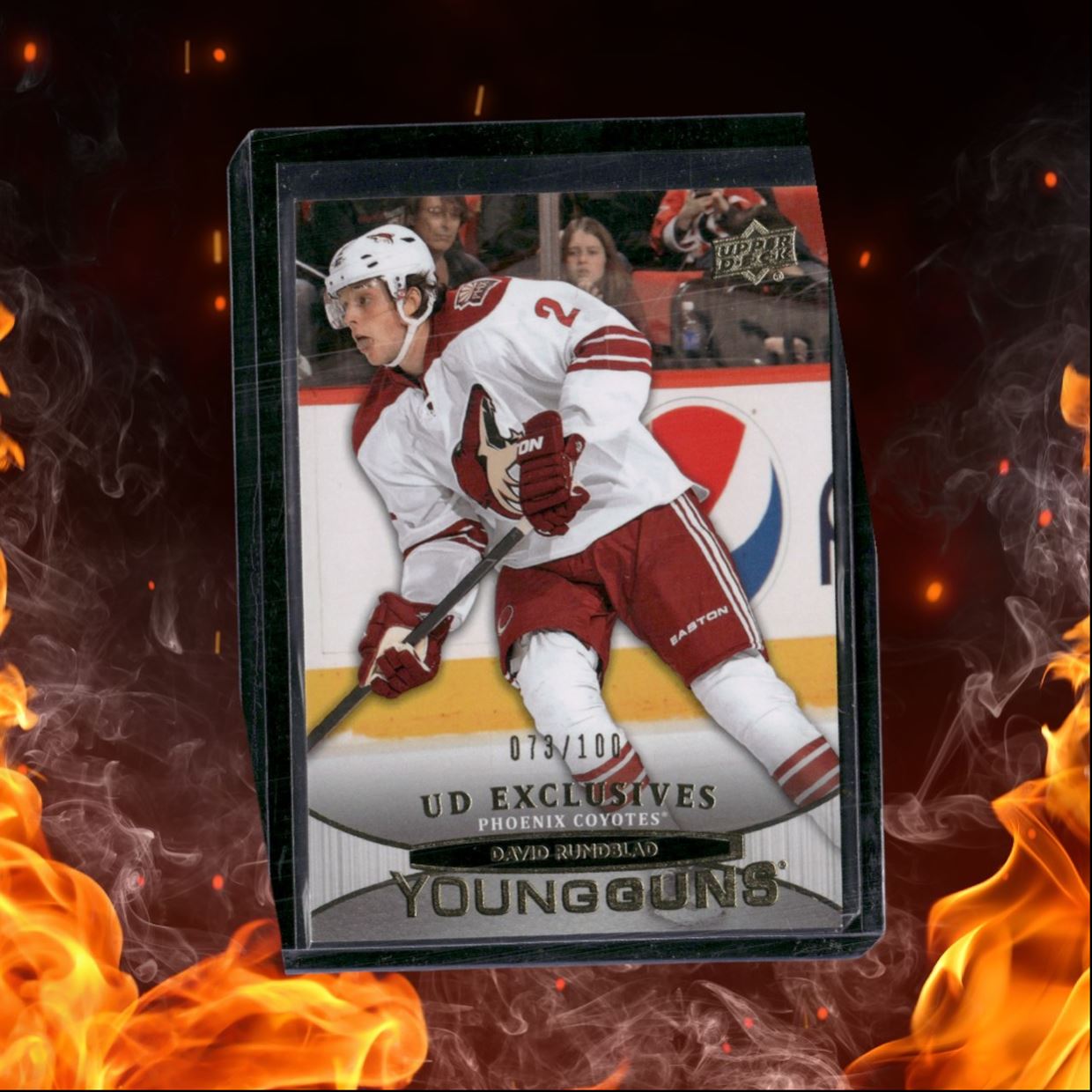 2011-12 Upper Deck David Rundblad Young Guns UD Exclusives Rookie 073/100 #490