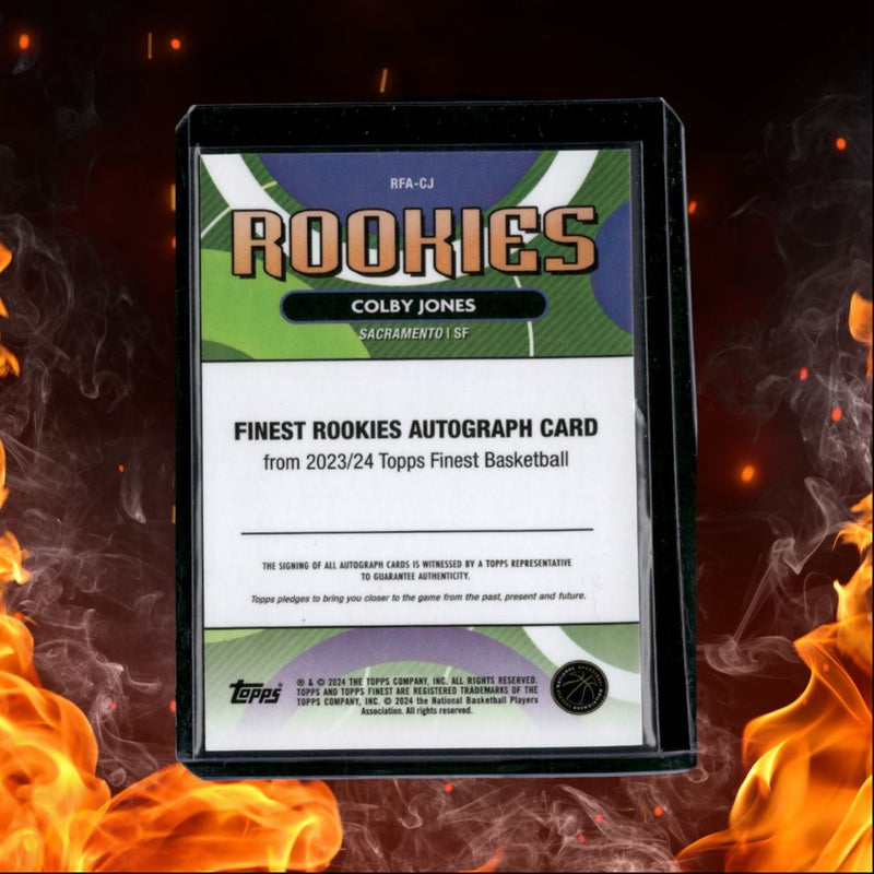 2023-24 Topps Finest Basketball Colby Jones Rookie Auto