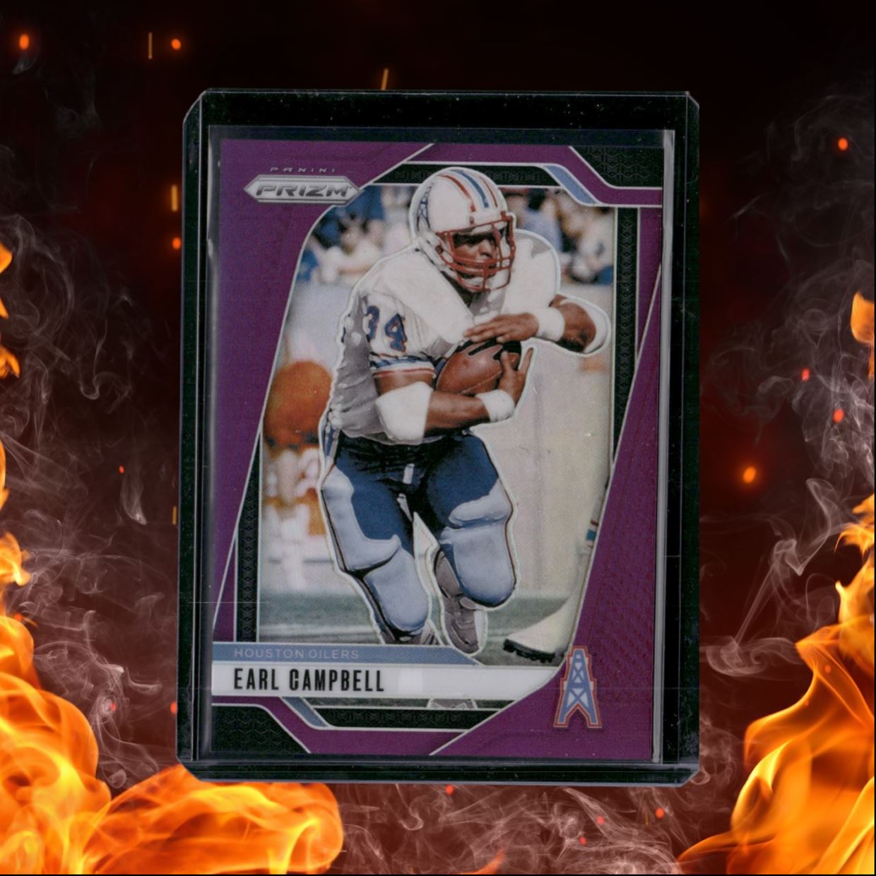 2024 Panini Prizm Earl Campbell Purple Prizm 007/125 #297