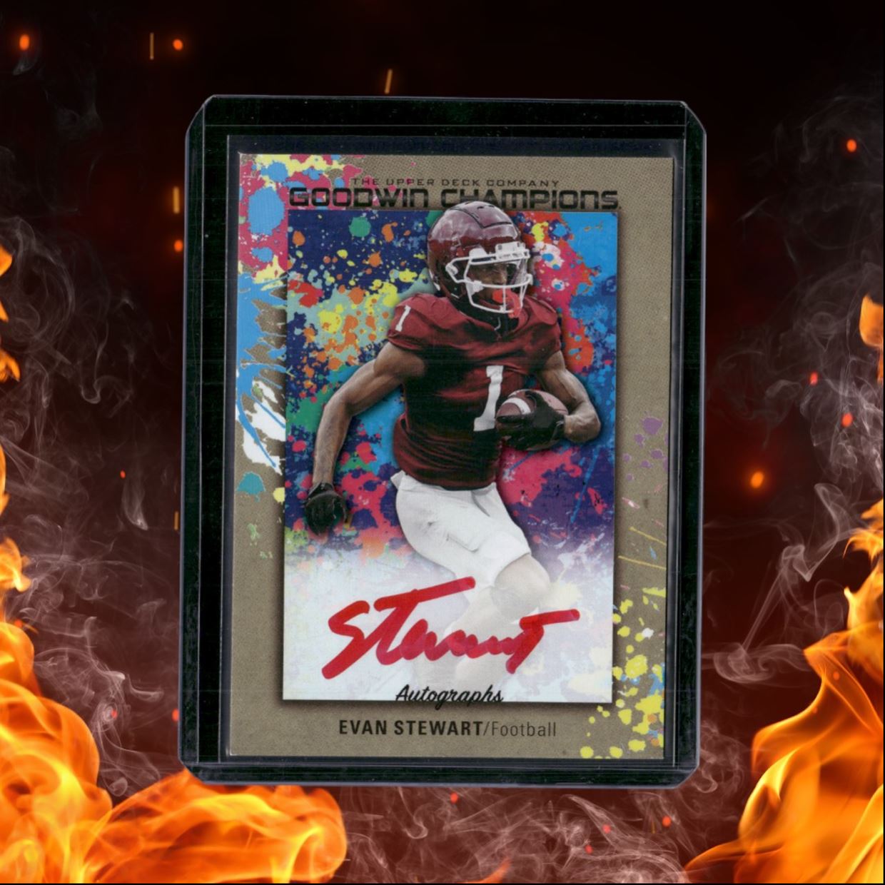 2024 Upper Deck Goodwin Champions Evan Stewart Splash of Color Auto #SA-EV