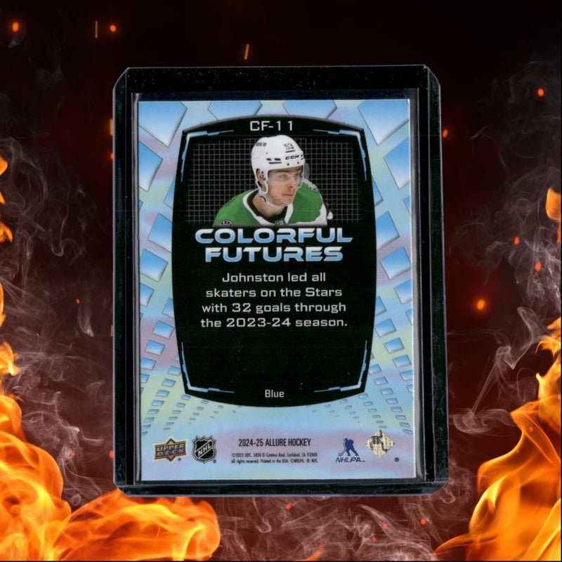 2024-25 Upper Deck Allure Wyatt Johnston Colorful Futures Blue