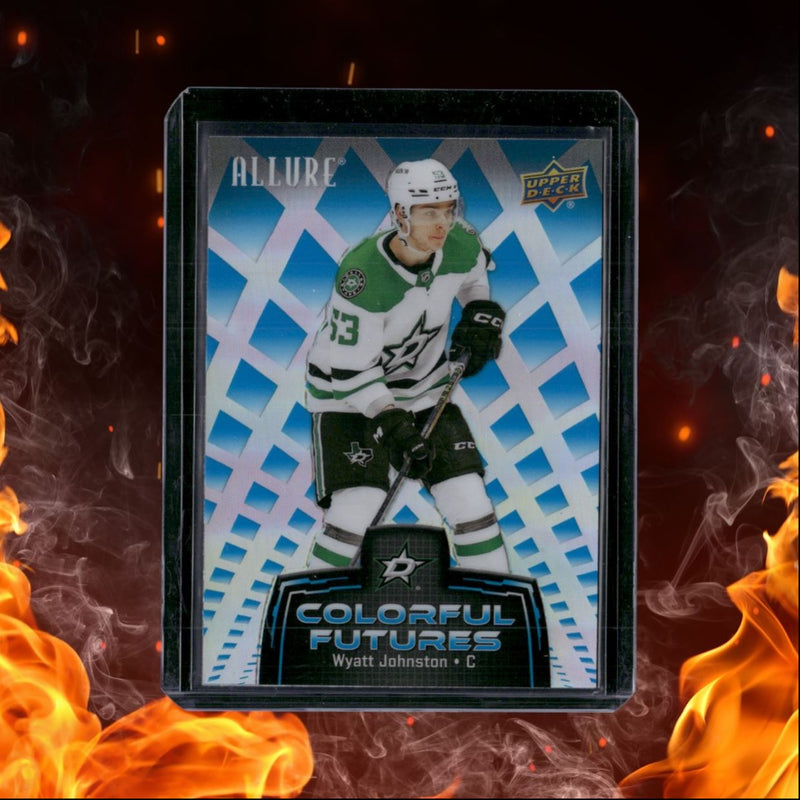 2024-25 Upper Deck Allure Wyatt Johnston Colorful Futures Blue
