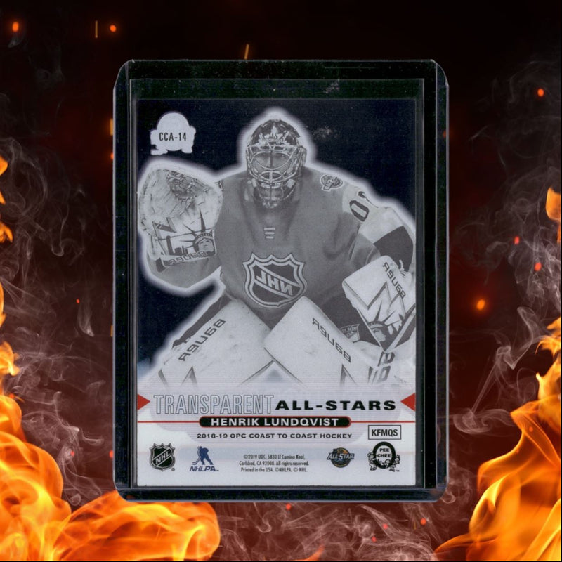 2018-19 O-Pee-Chee Coast to Coast Henrik Lundqvist Transparent All-Stars
