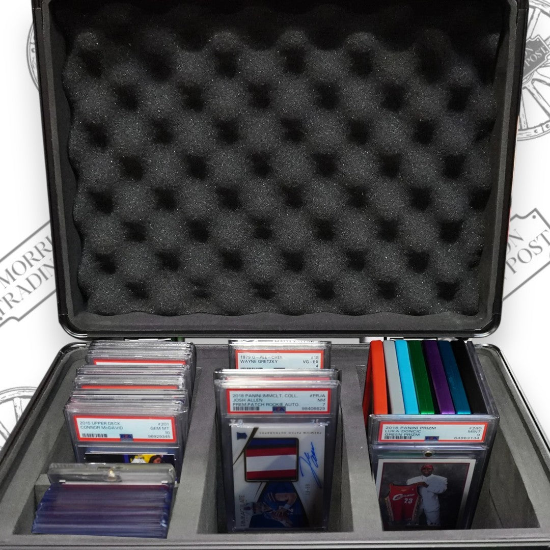 EVORETRO 3-Row Graded Card Case w/ key lock | Holds Up To 90 Slabs
