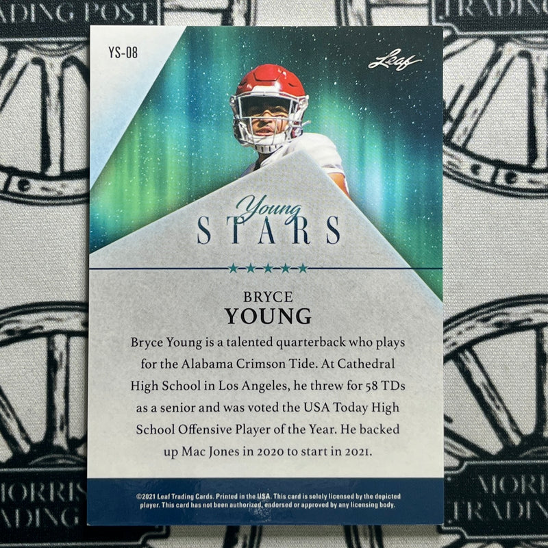 2021 Leaf BRYCE YOUNG Young Stars Blue /99