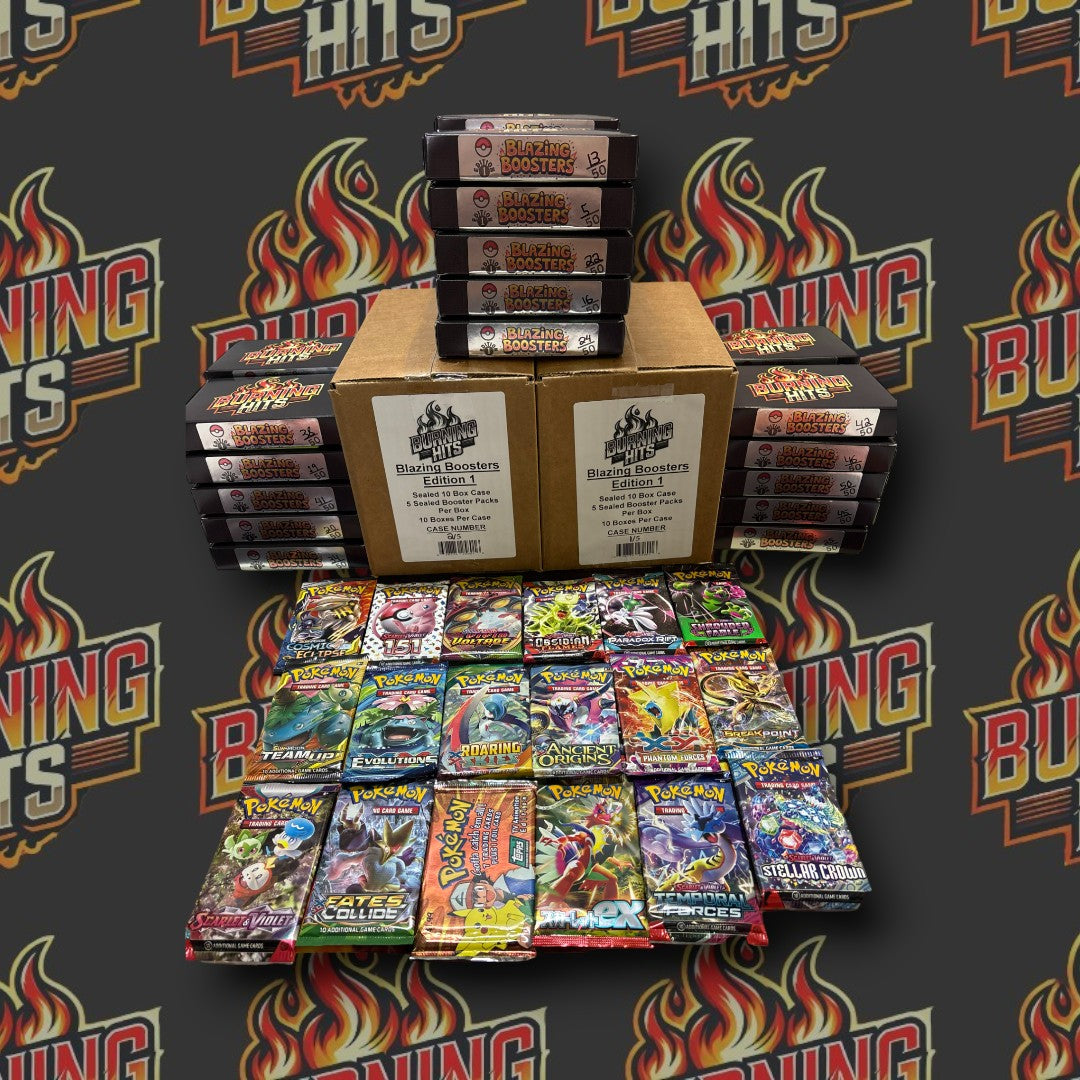 Burning Hits Pokemon Blazing Boosters Box - 4th Edition