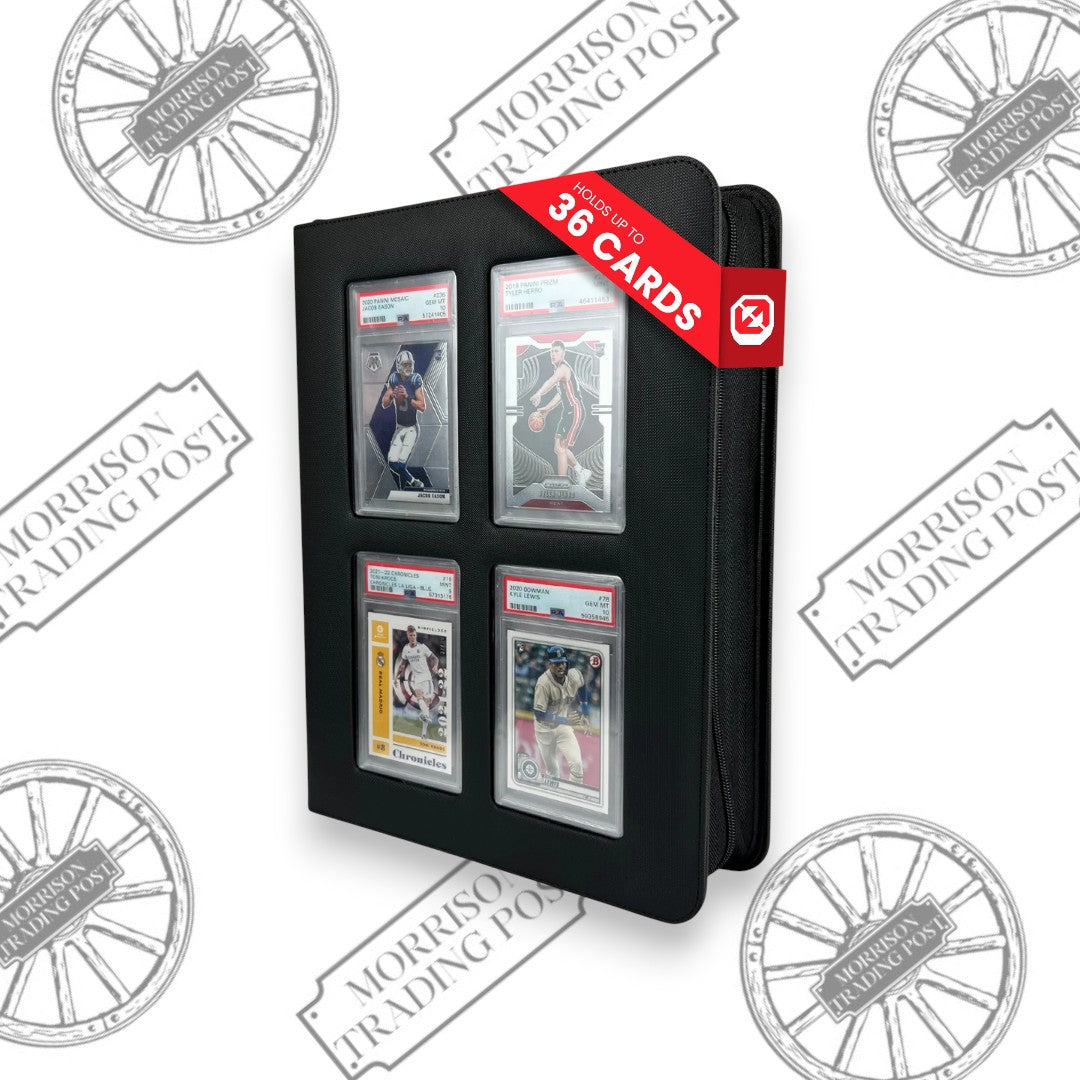 EVORETRO Zip-Up Slab Binder | Holds 36 Graded Cards