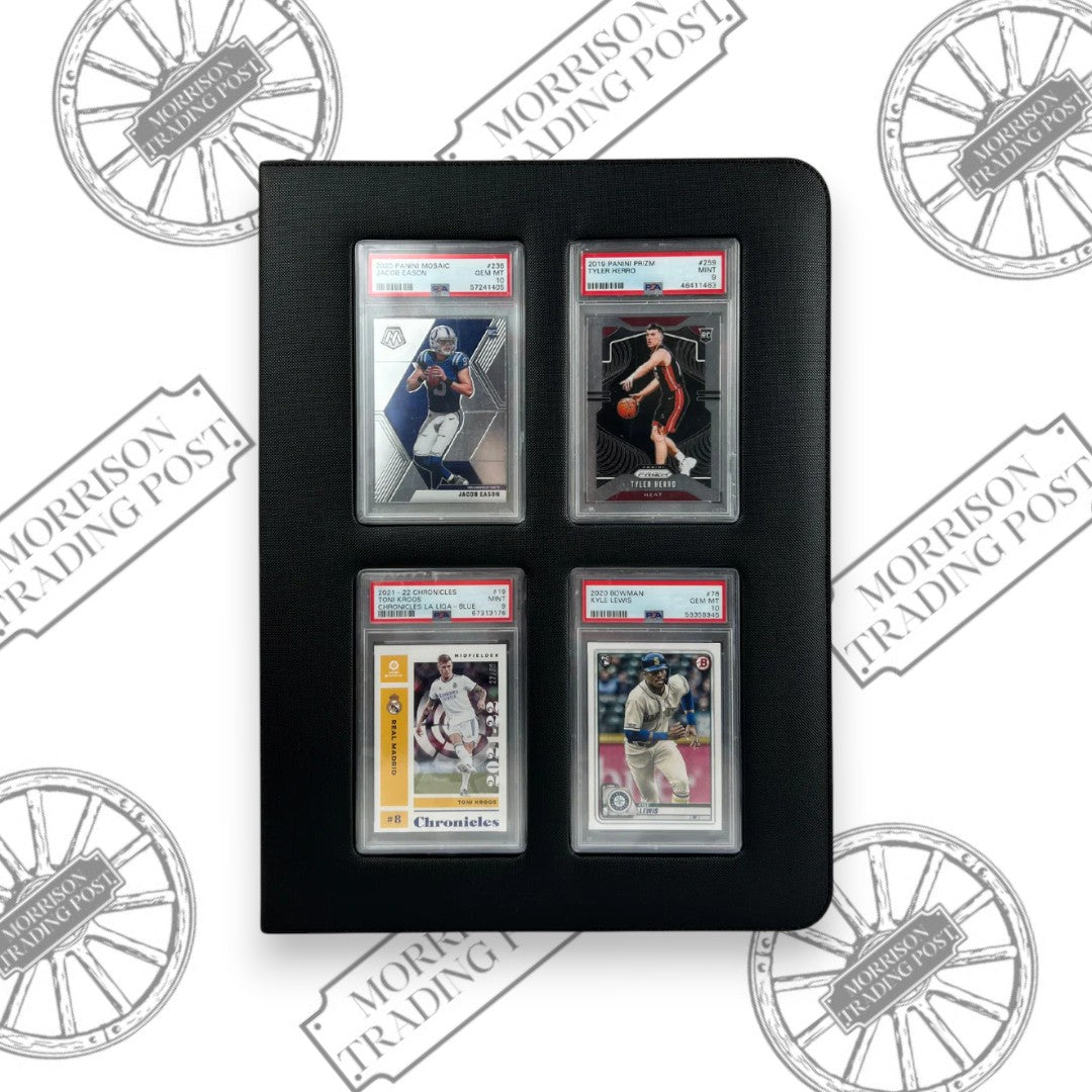 EVORETRO Zip-Up Slab Binder | Holds 36 Graded Cards