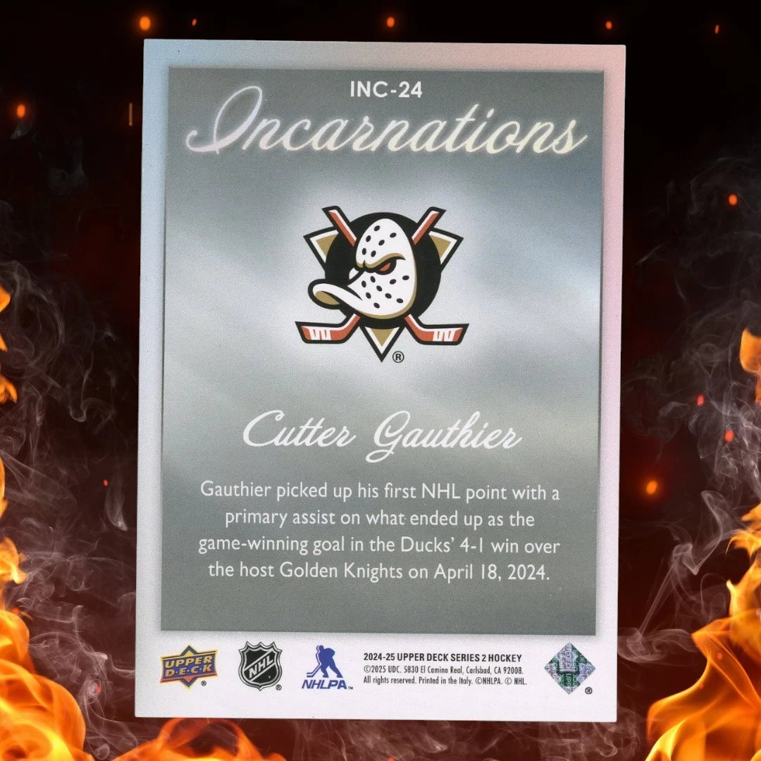 2024-25 Upper Deck CUTTER GAUTHIER Incarnations #INC-24 SSP