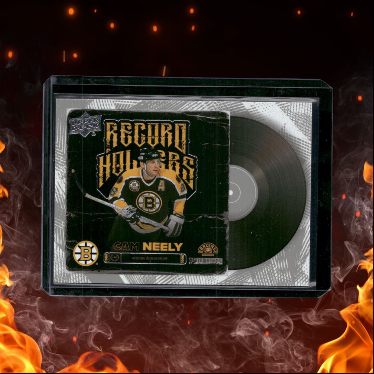2023-24 Upper Deck Boston Bruins Centennial Cam Neely Record Breakers #129