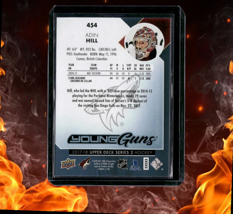 2017-18 Upper Deck Adin Hill Young Guns Rookie