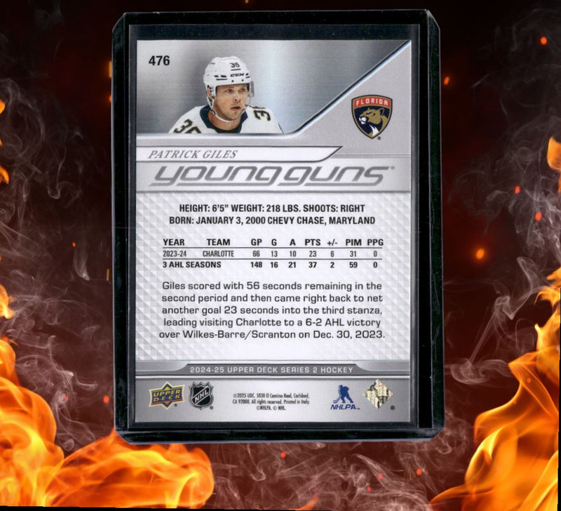 2024-25 Upper Deck Patrick Giles Young Guns (E) Rookie
