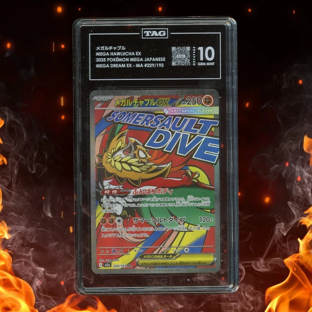 Pokemon Mega Dream EX Japanese MEGA HAWLUCHA EX 229/193 TAG 10
