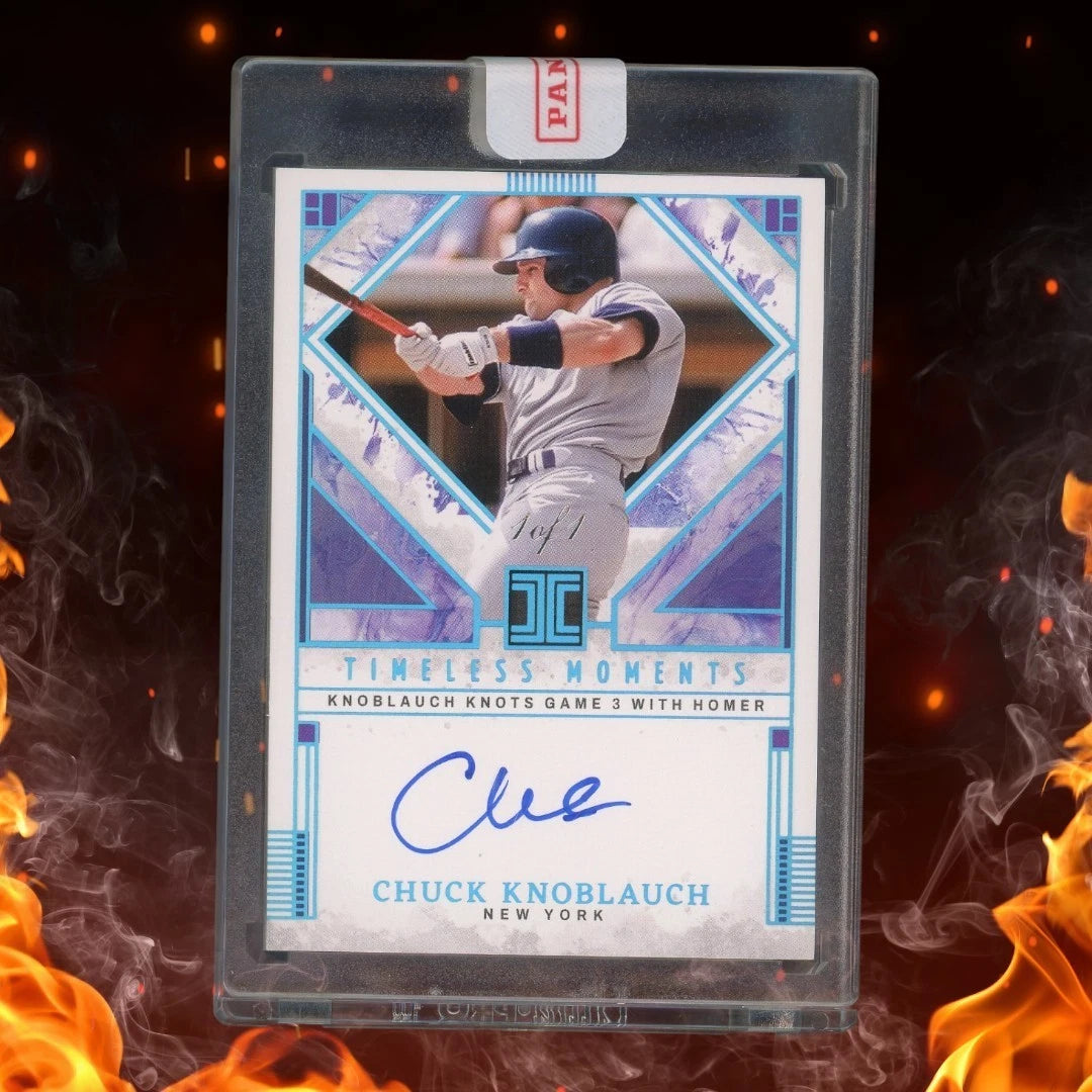 2025 Panini Impeccable CHUCK KNOBLAUCH Timeless Moments Auto 1/1 #TMS-CK