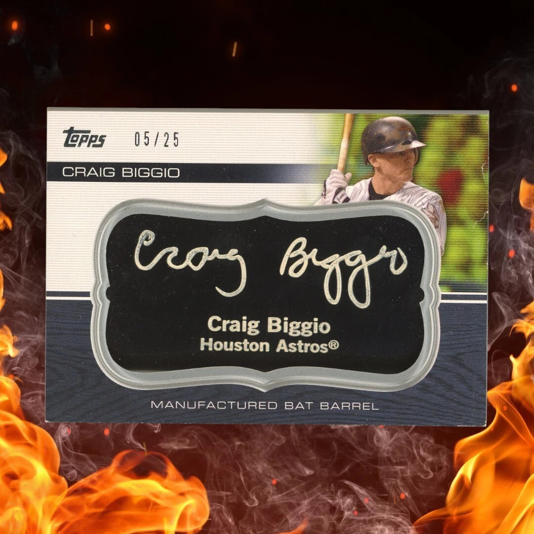 2010 Topps CRAIG BIGGIO Black Bat Barrel /25 #MBB-112