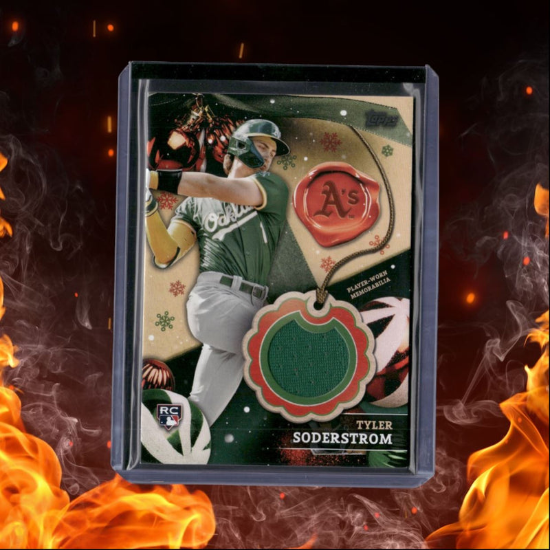 2024 Topps Holiday Tyler Soderstrom Relic Rookie