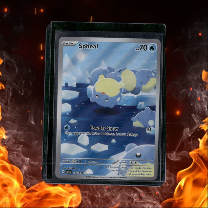2024 Pokemon Surging Sparks Spheal Illustration Rare Full Art LP (B)