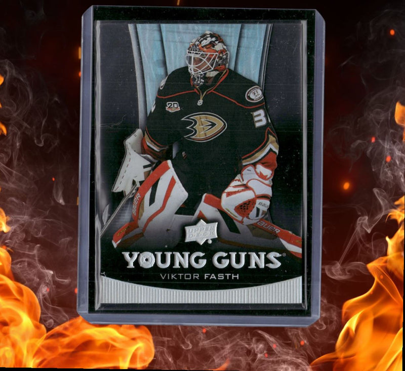 2013-14 Upper Deck Viktor Fasth Young Guns Acetate SSP Rookie
