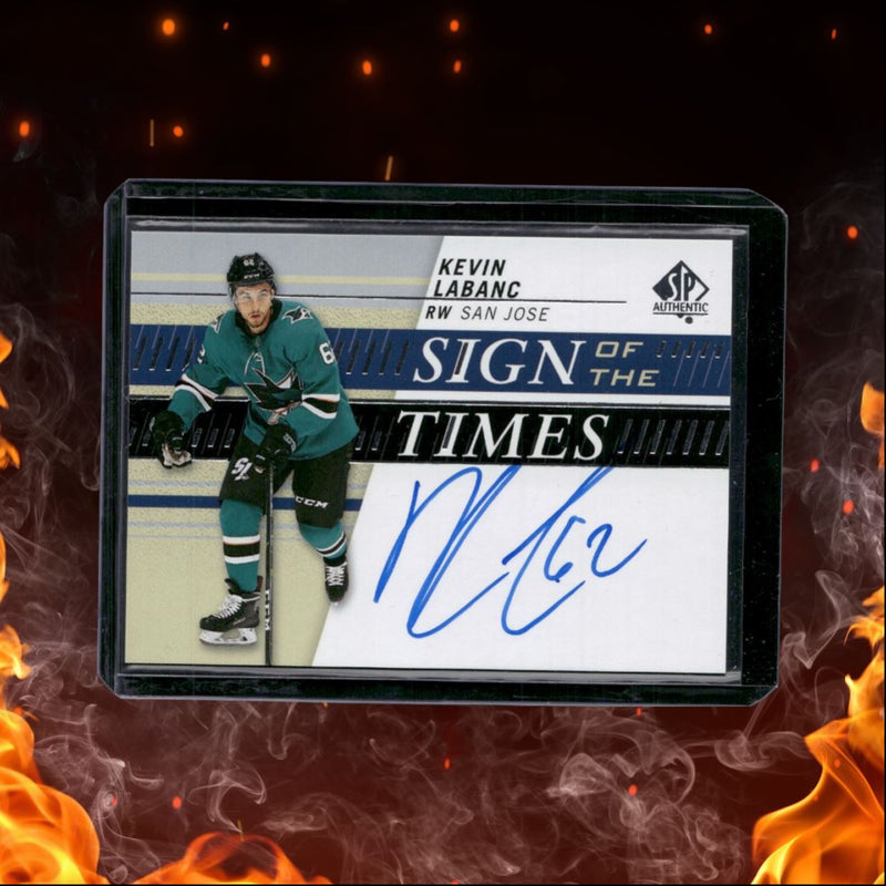 2019-20 SP Authentic Kevin Labanc Sign of the Times Auto