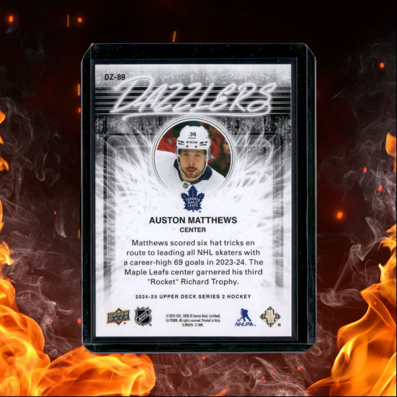 2024-25 Upper Deck Auston Matthews Dazzlers Blue