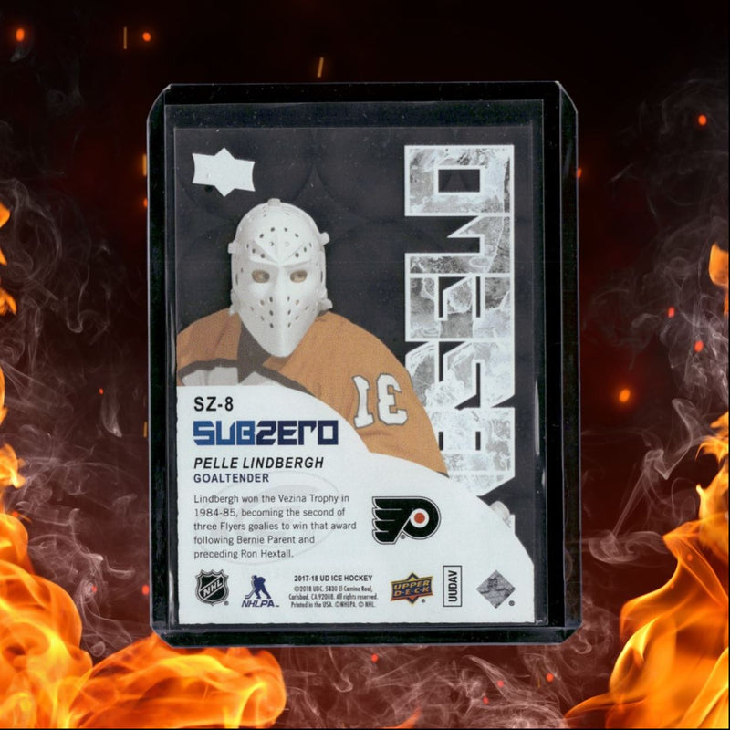 2017-18 Upper Deck ICE Pelle Lindbergh Sub Zero Legend