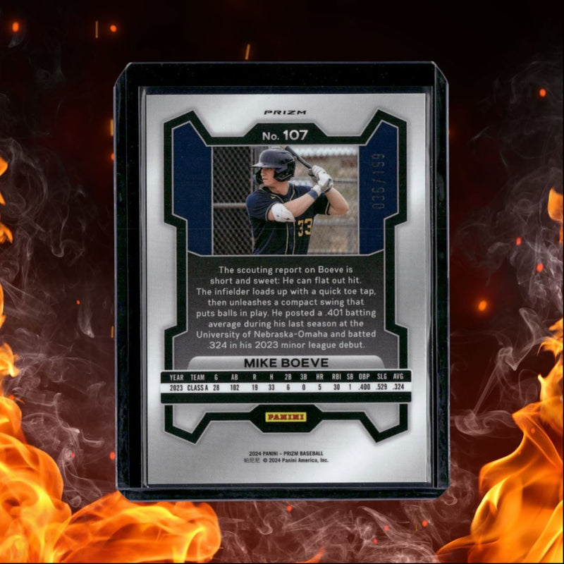 2024 Panini Prizm Mike Boeve Prospect Blue Prizm 036/199