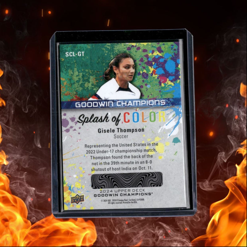 2024 Upper Deck Goodwin Champions Gisele Thompson Splash of Color Lenticular SSP