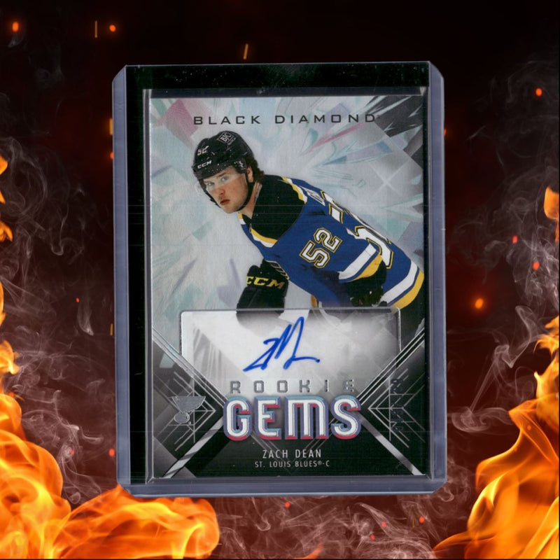 2024-25 Upper Deck Black Diamond Zach Dean Gems Rookie Auto 049/199