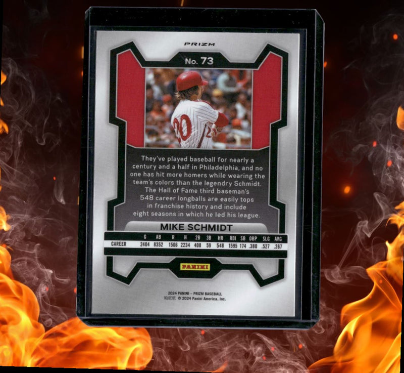 2024 Panini Prizm Mike Schmidt Legends Red Wave Prizm