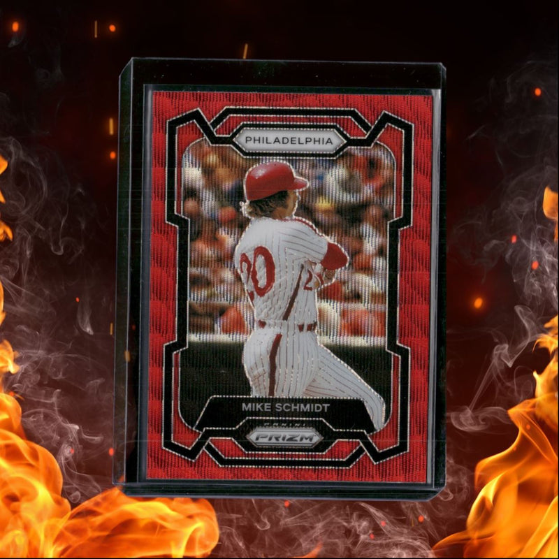 2024 Panini Prizm Mike Schmidt Legends Red Wave Prizm