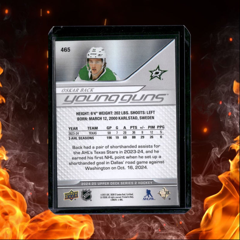 2024-25 Upper Deck Oskar Back Young Guns (B) Rookie
