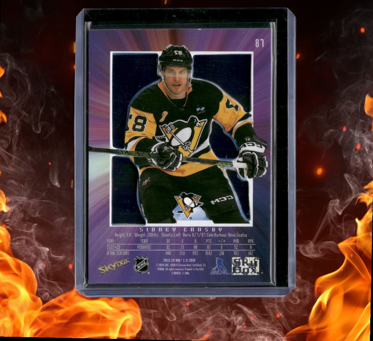 2023-24 SkyBox EX 2000 Sidney Crosby (B) #87