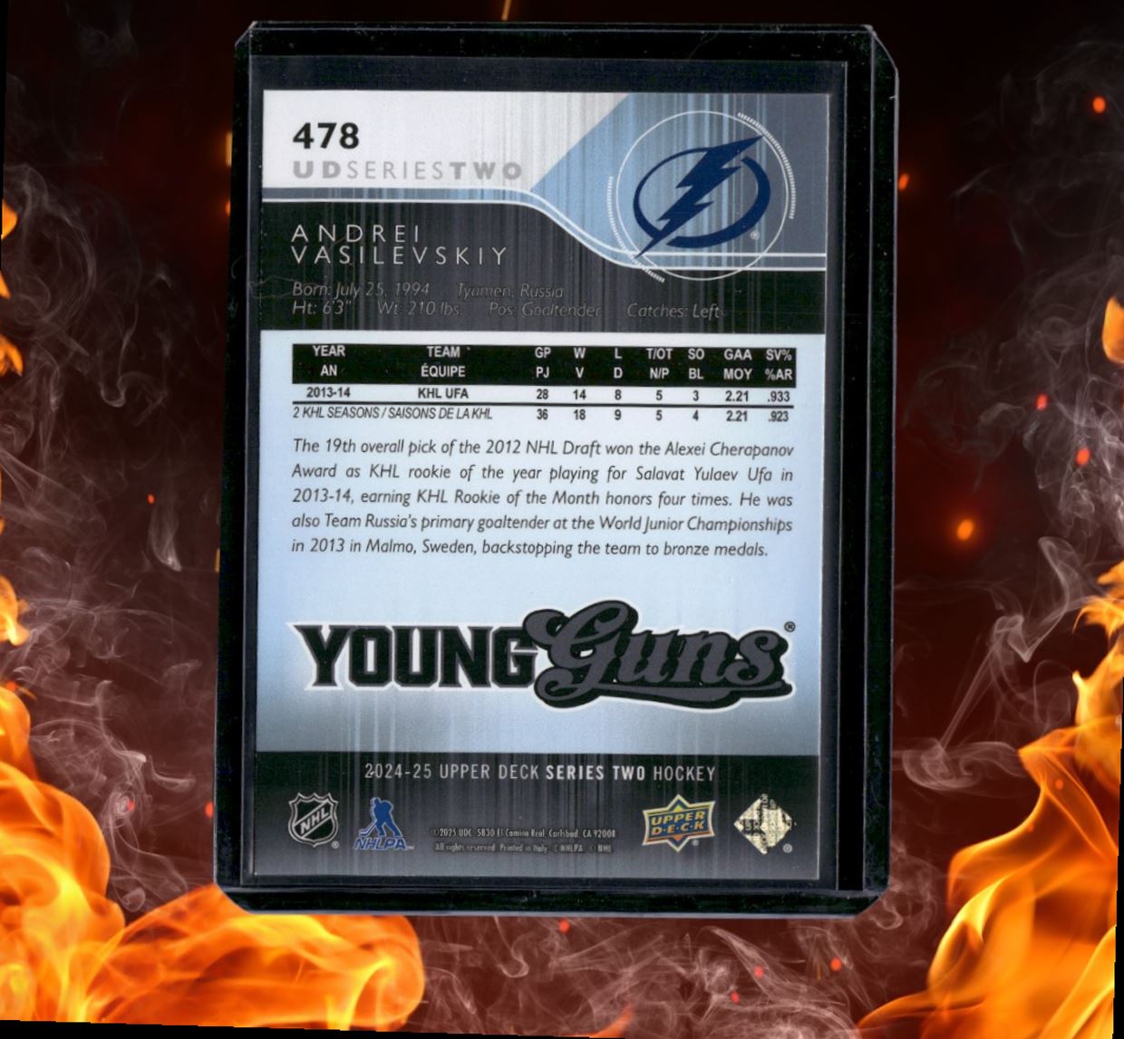 2024-25 Upper Deck Andrei Vasilevskiy Renewed Young Guns (B) #478