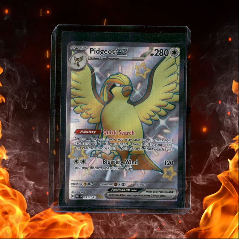 2024 Pokemon Paldean Fates Pidgeot EX Ultra Rare LP