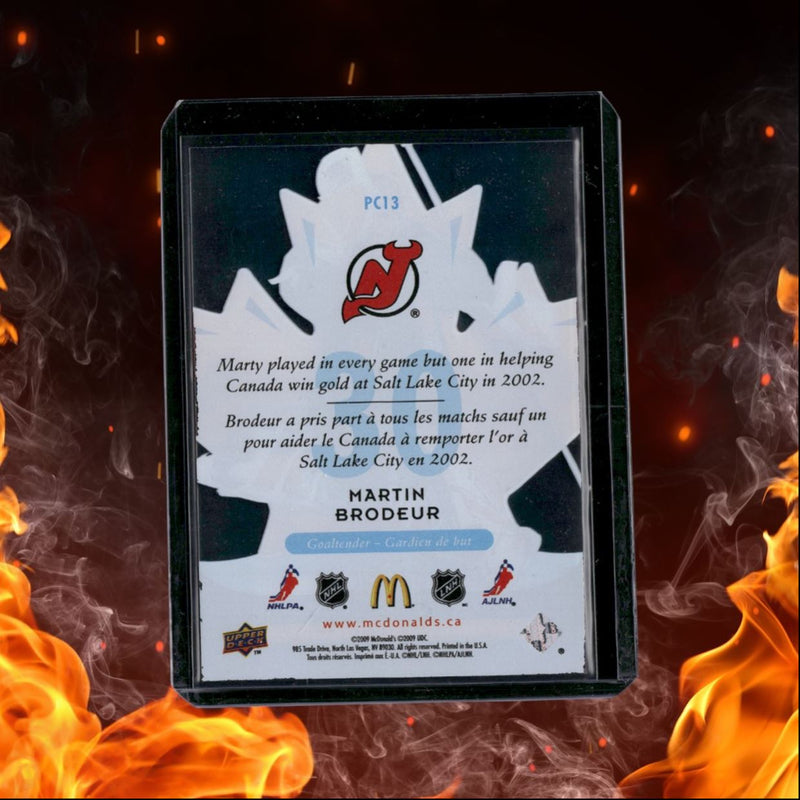 2009-10 Upper Deck McDonald's Martin Brodeur Pride of Canada Clear Cut Auto