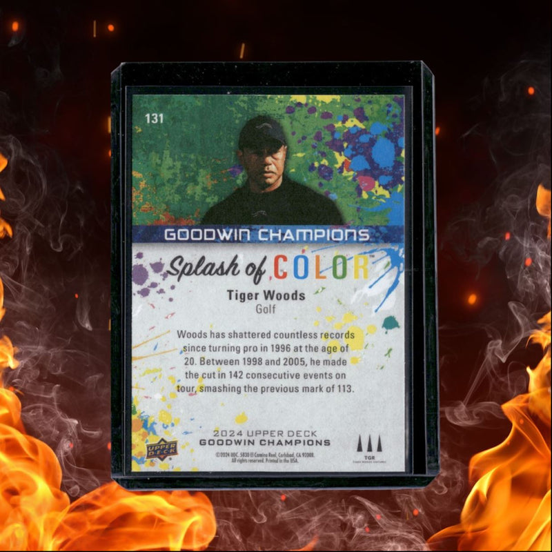 2024 Upper Deck Goodwin Champions Tiger Woods Splash of Color (F)