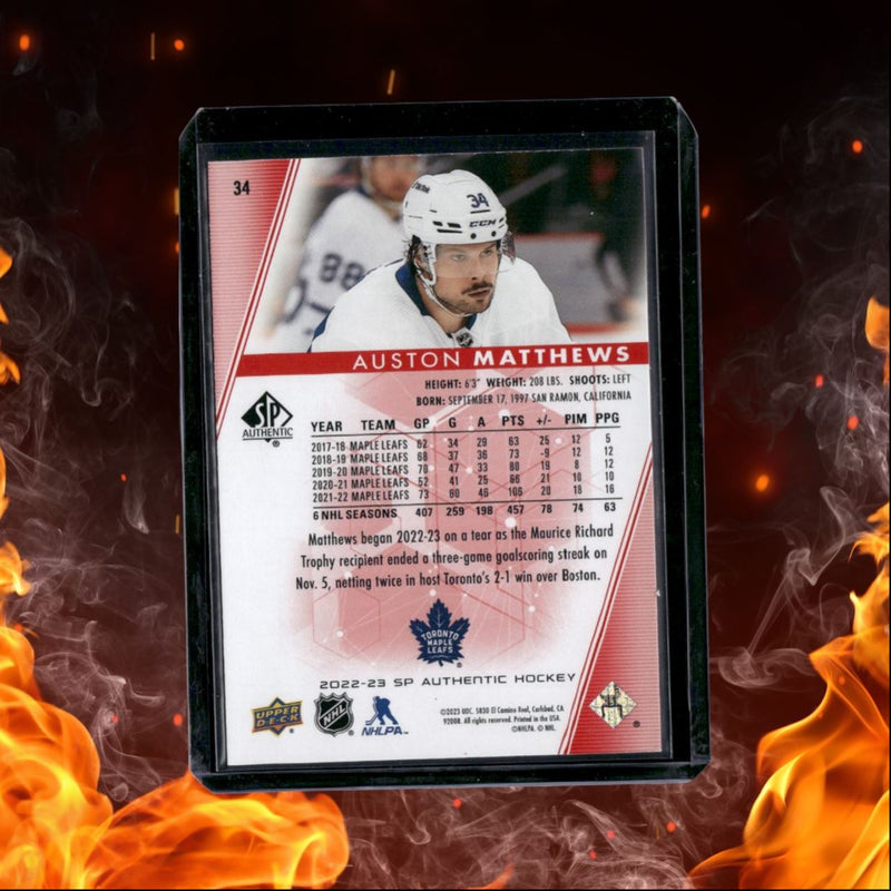 2023-24 SP Authentic Auston Matthews Limited Red (A)