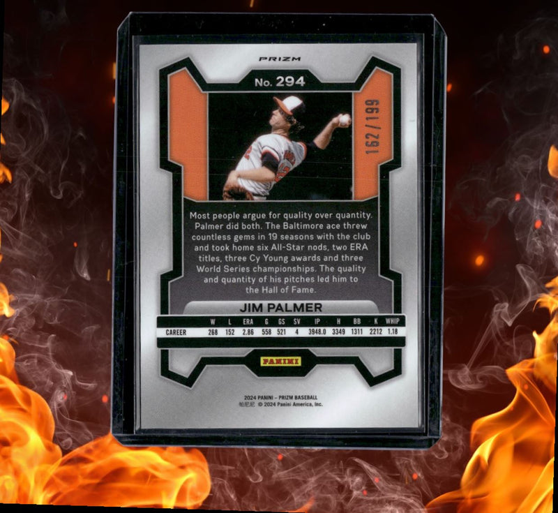 2024 Panini Prizm Jim Palmer Legends Blue Prizm 162/199
