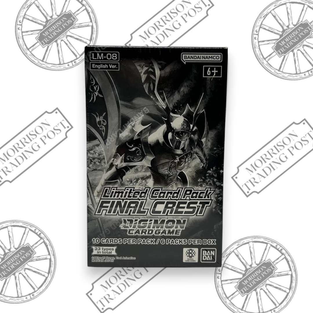 Digimon Final Crest Limited Card Pack Booster Box — front of sealed box