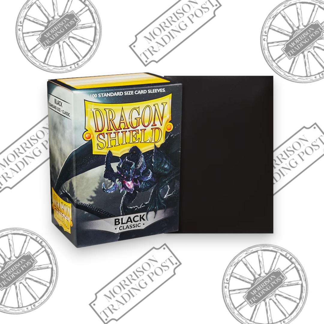 Dragon Shield Classic Black Card Sleeves 100-count — box and sleeve