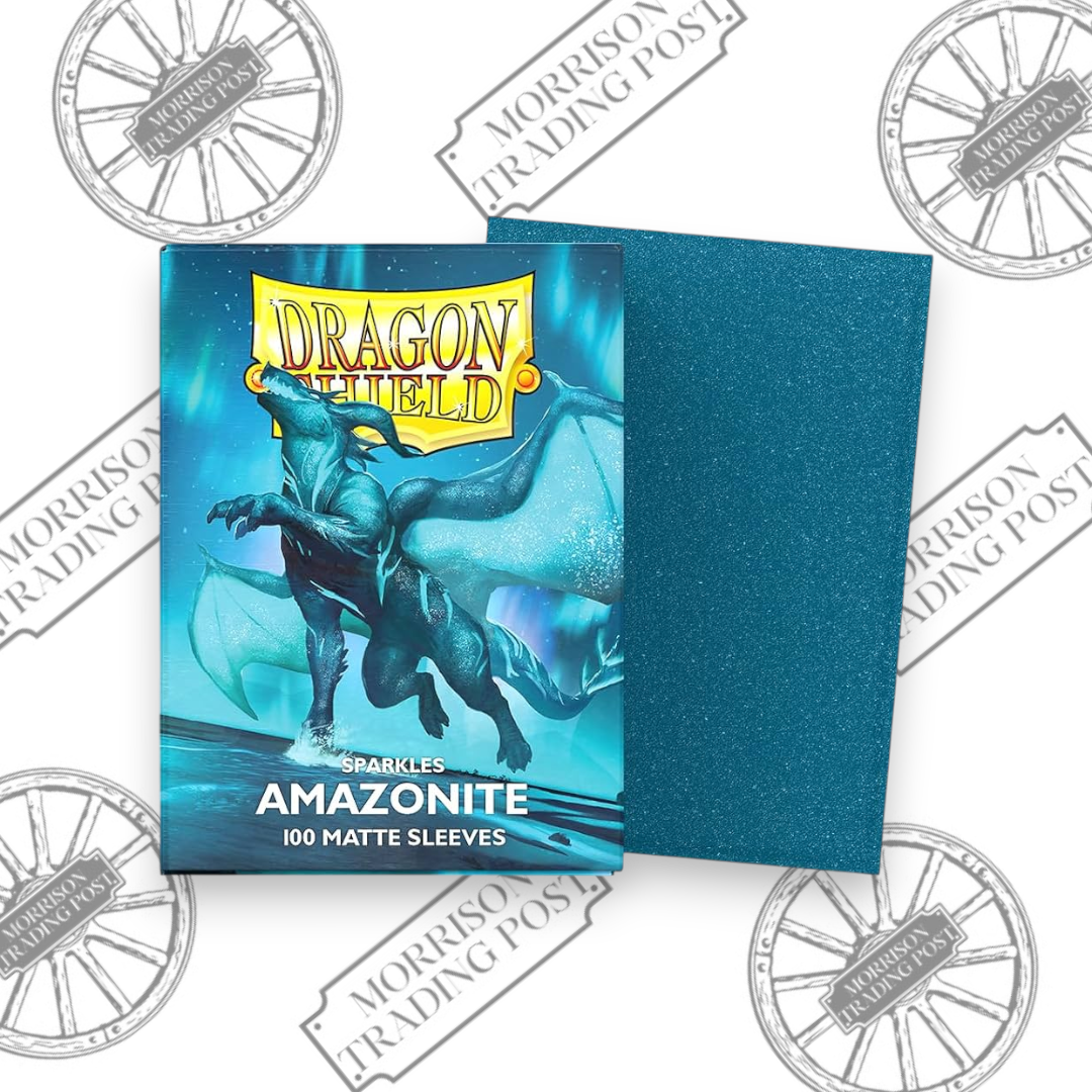 Dragon Shield Matte Amazonite Card Sleeves 100-count — box and sleeve