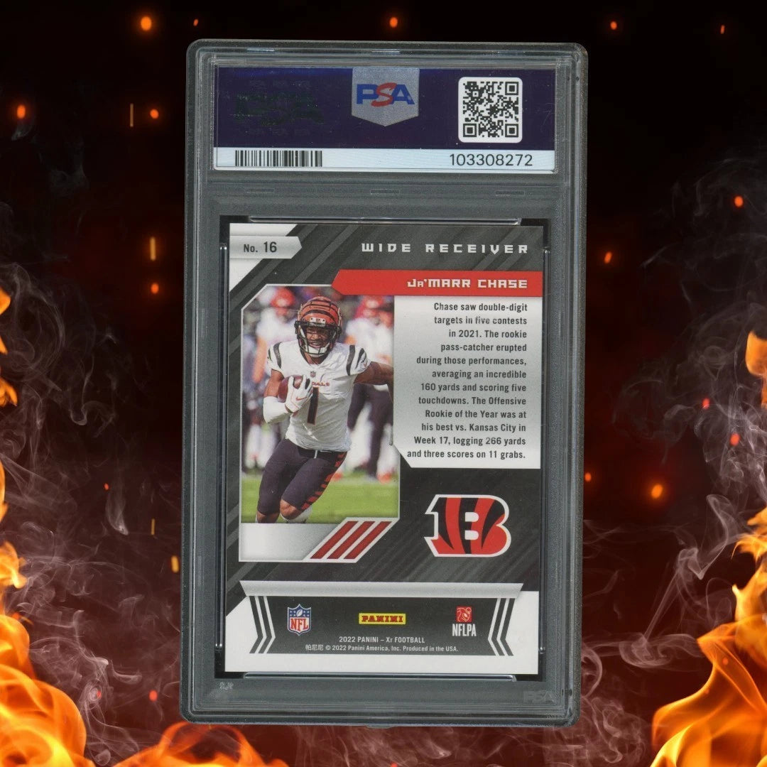 2022 Panini XR JAMARR CHASE Green /5 PSA 10 #16