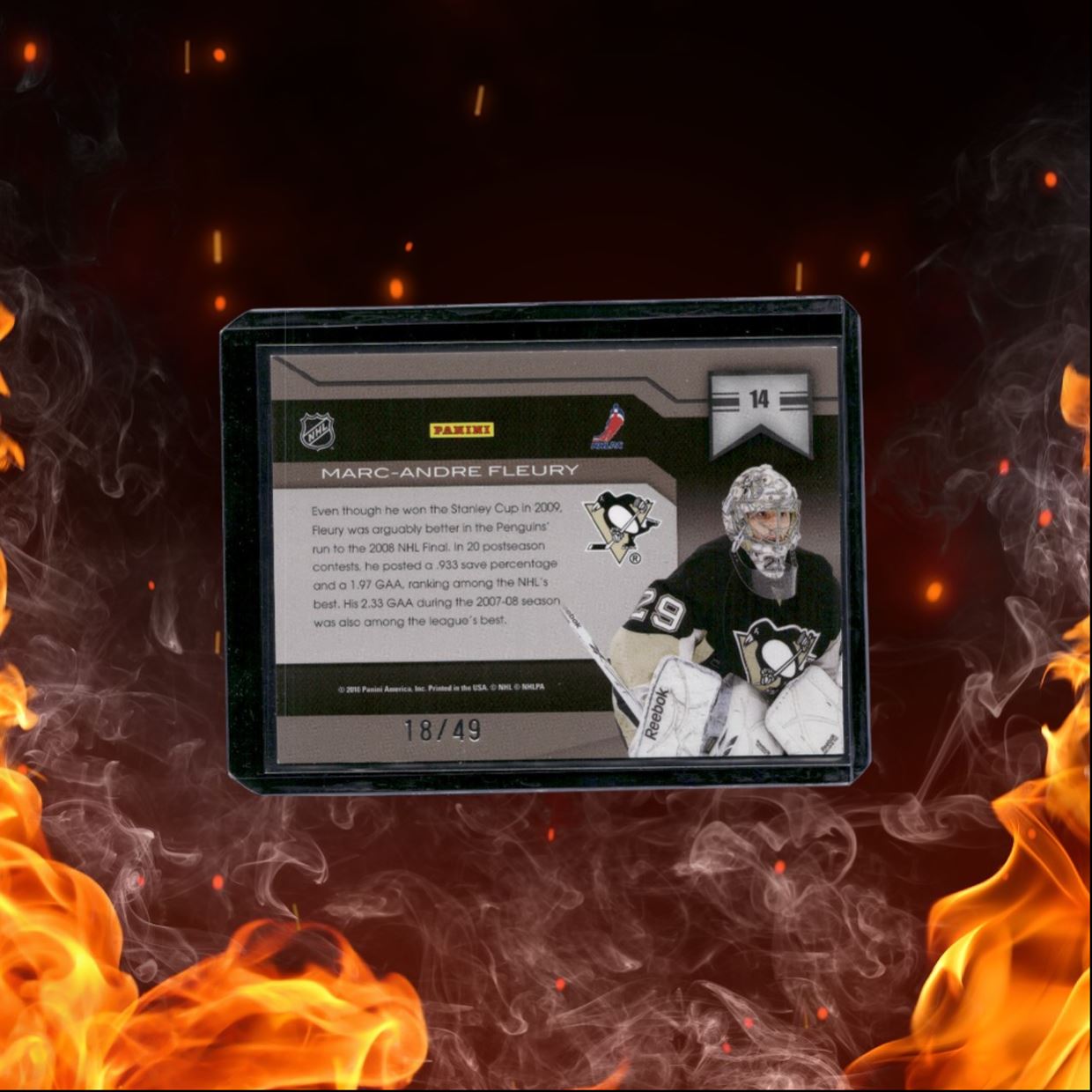2010-11 Panini Limited Marc-Andre Fleury Banner Year Silver 18/49 #14