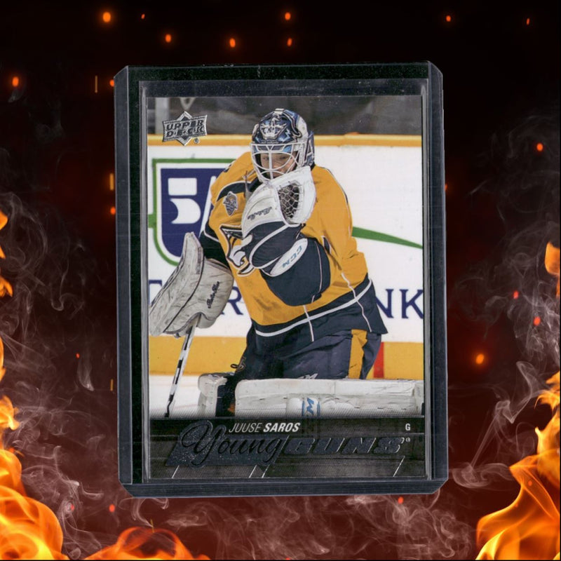 2015-16 Upper Deck Juuse Saros Young Guns (B) Rookie