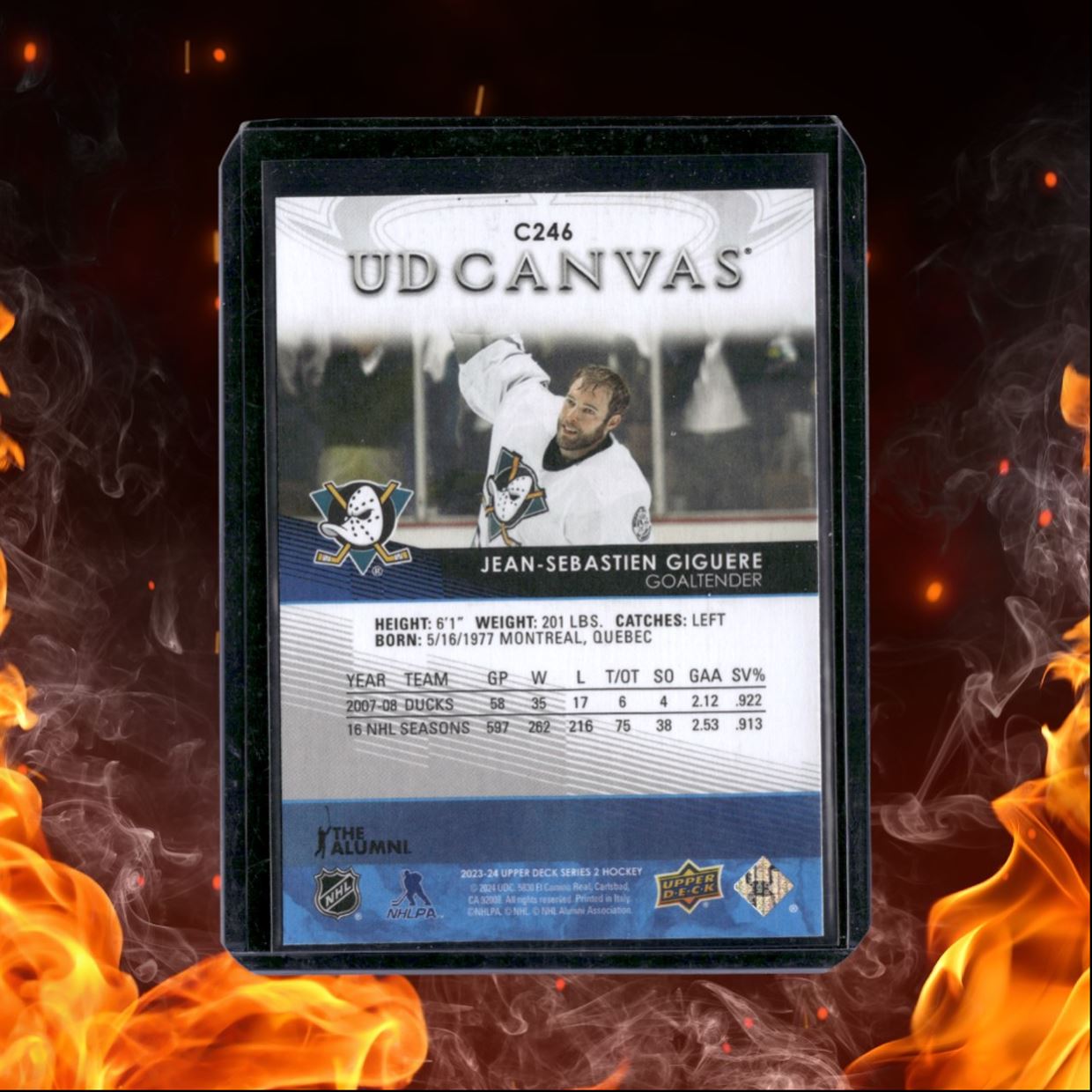 2023-24 Upper Deck Jean-Sebastien Giguere UD Retired Canvas Legends #C246